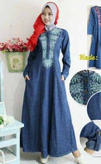 Gamis Jeans Casual Muslim Desain Terbaik Edisi Terbaru Gamis Jeans Casual Muslim Desain Terbaik Edisi Terbaru