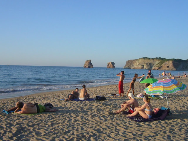 Vista da Praia Dois Jumeaux em Hendaye Vista da Praia Dois Jumeaux em Hendaye