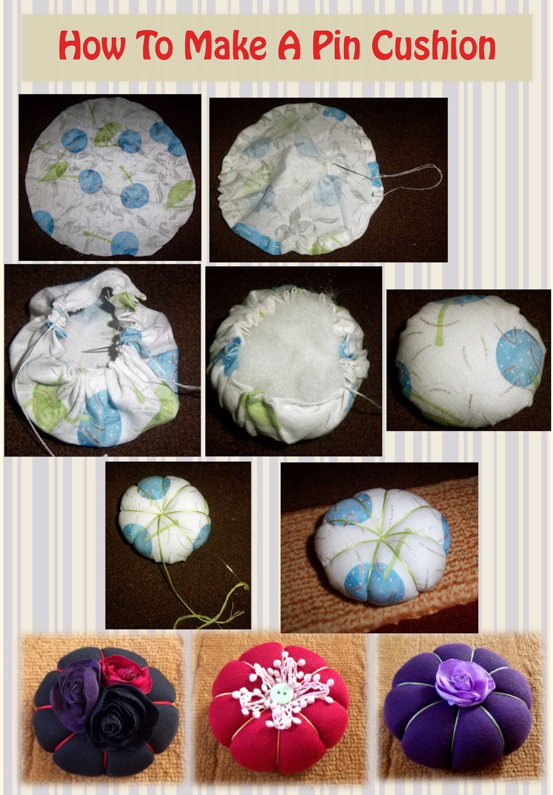 How To Make Pin Cushion Nimble Fingers Zone