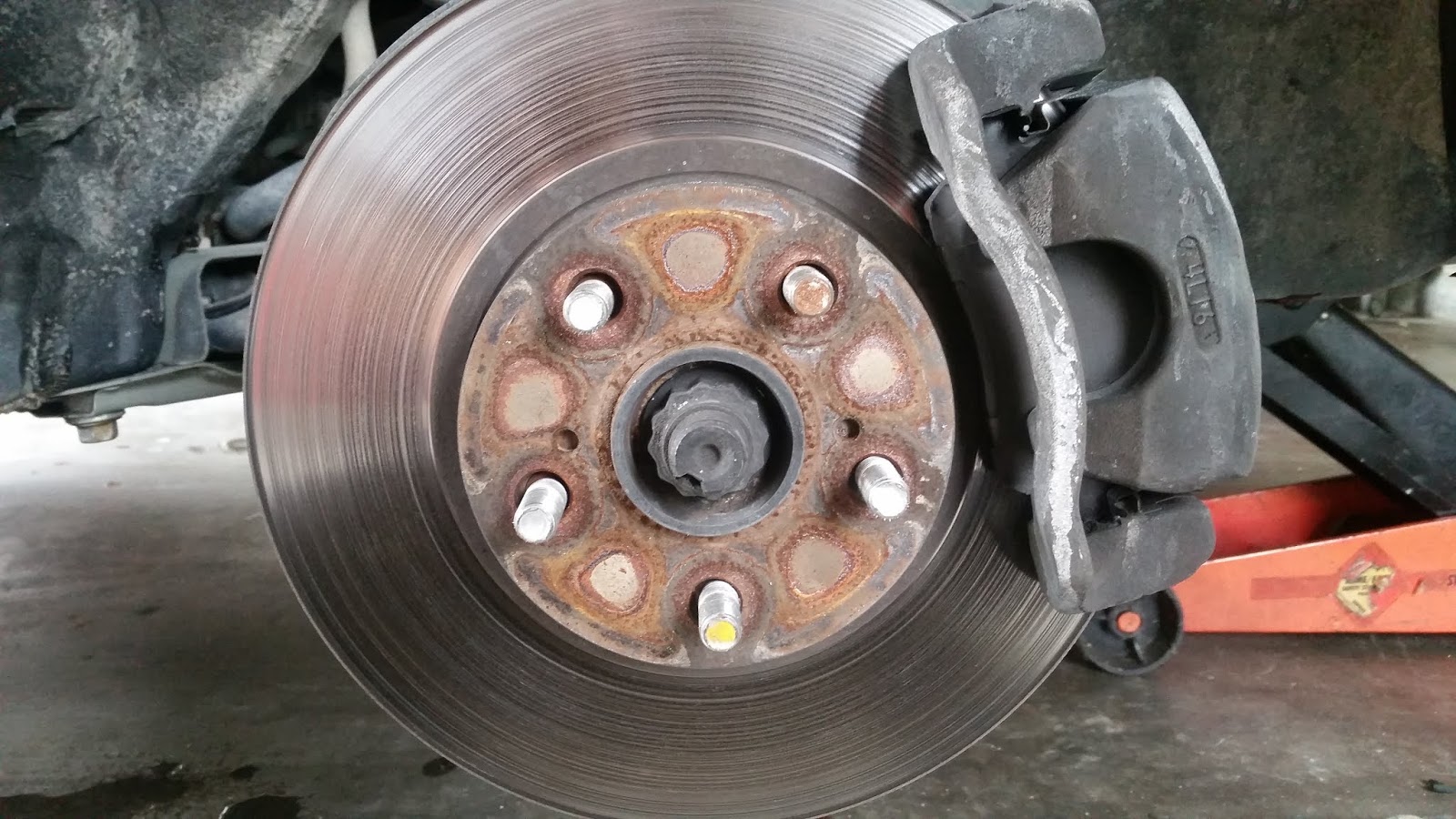 While doing this replacement you might as well change the front brakes which I did in this DIY .