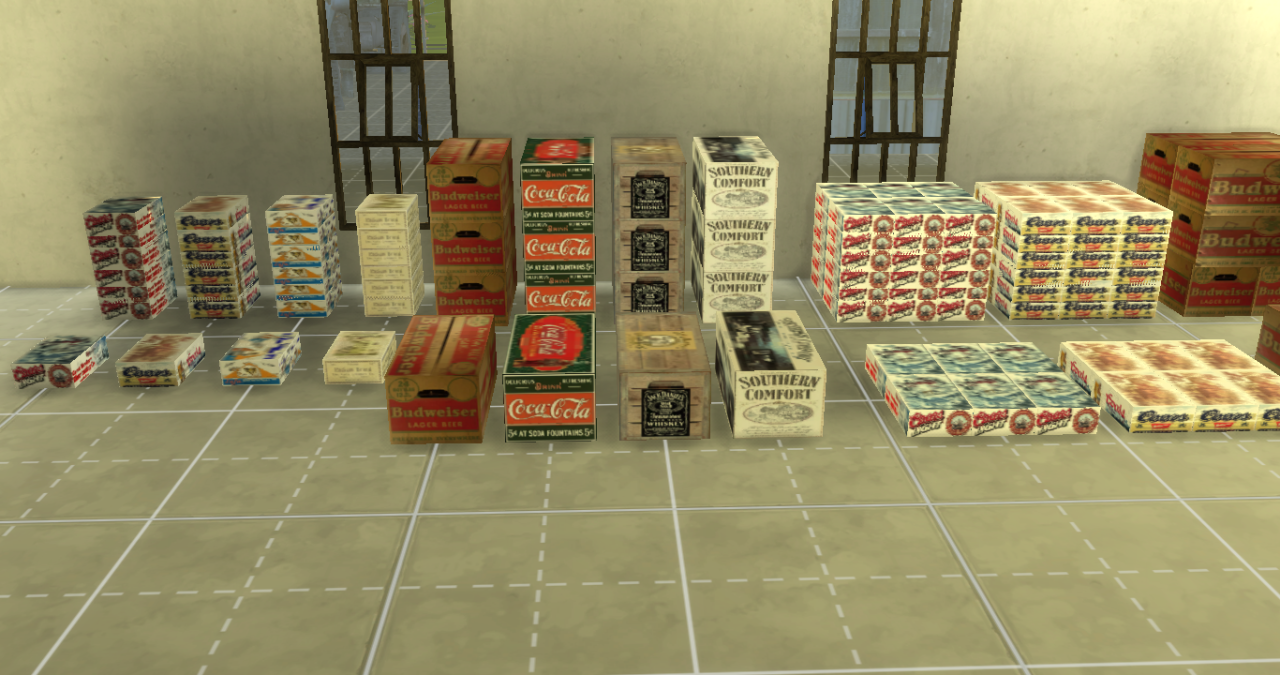 Sims 4 CC's The Best Stackable Boxes Conversions by YourDorkBrains