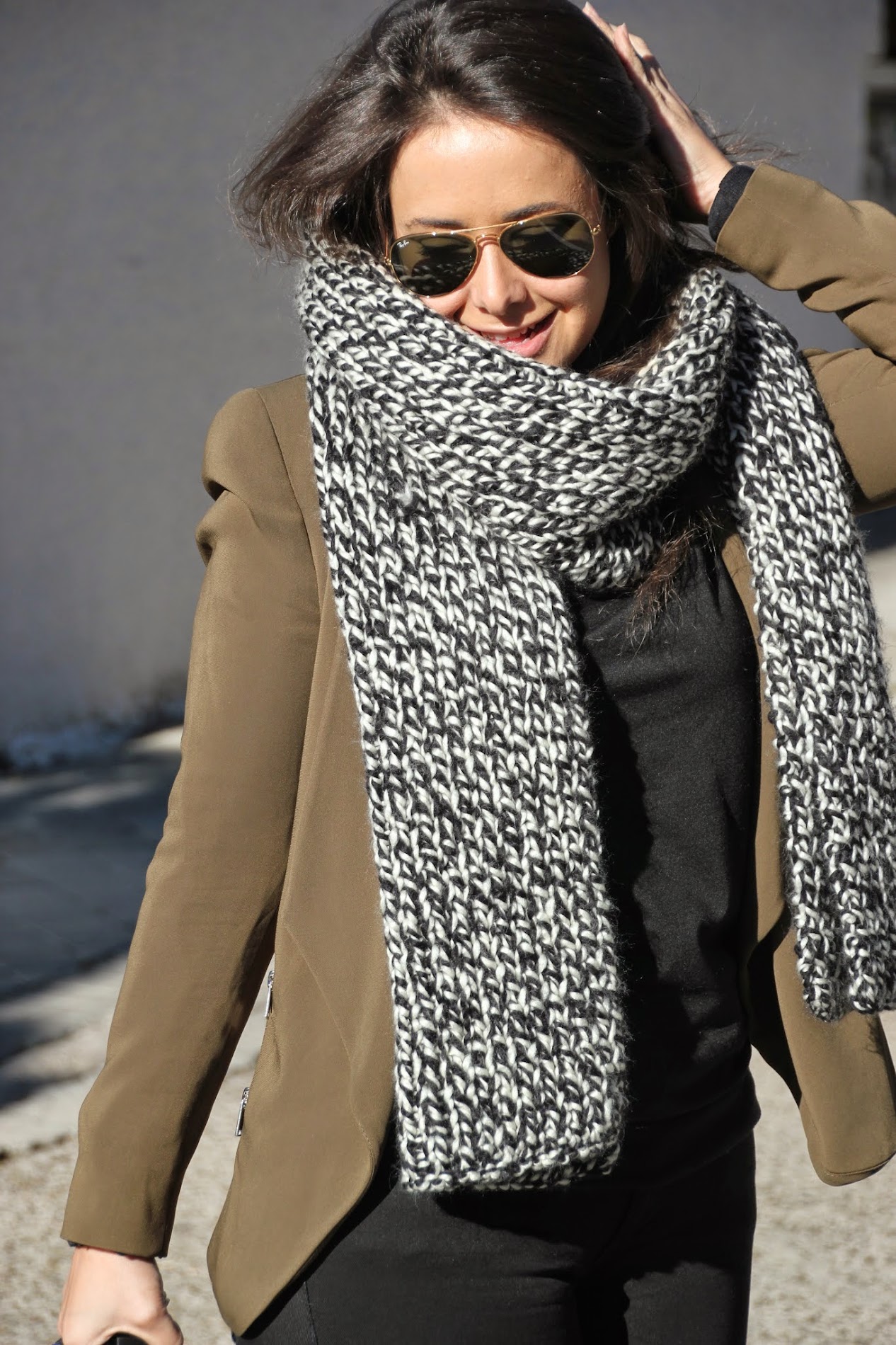 DIY Cómo hacer MAXI BUFANDA (patrones gratis) Aprender a tejer