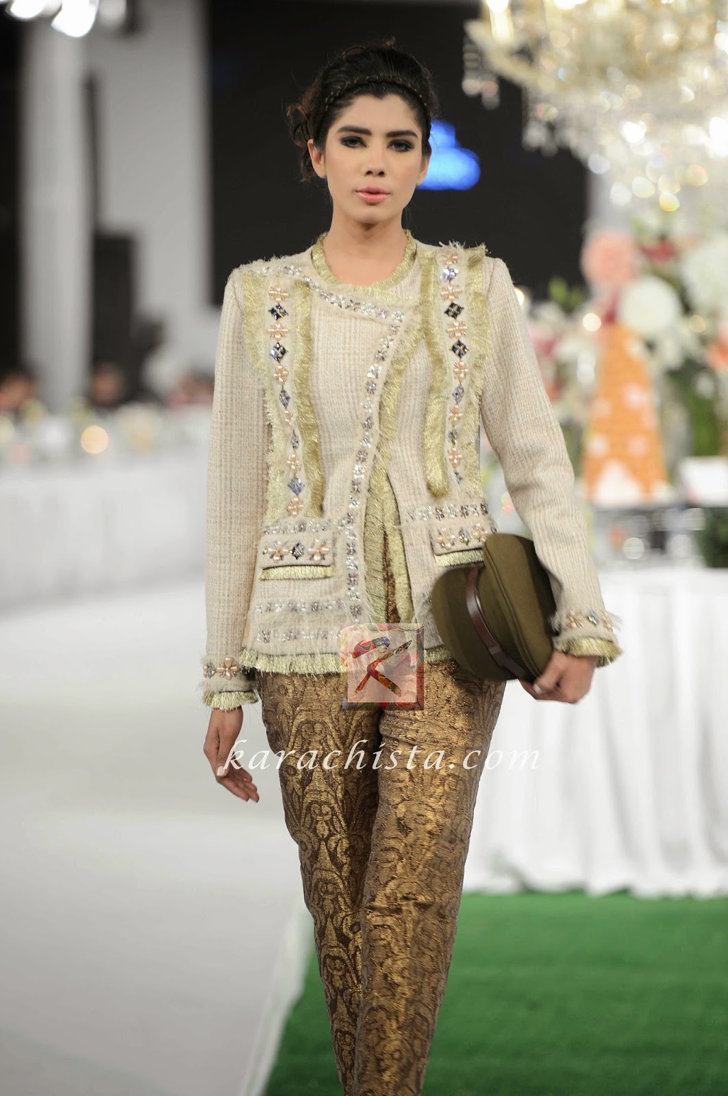 Saira Shakira PFDC Swarovski Couture Saira Shakira Swarovski crystals ensemble