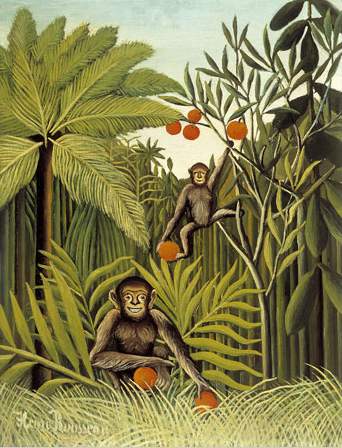 henri rousseau monkeys jungle