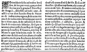 Capítulo III. Contiene el tratado formal del auto de concordia y adopción que los dos Reyes de Aragón y Navarra se hicieron el uno al otro.