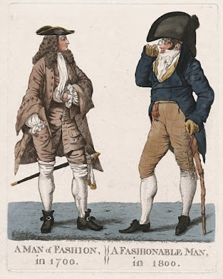 breeches of trouser worn by men