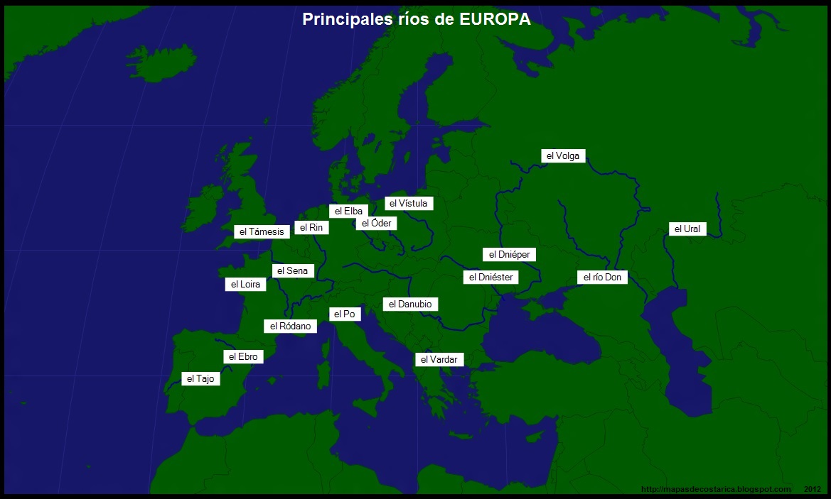 Nombre De Los Ríos De España DIMENSIONWEBBLOG: LOS RÍOS DE EUROPA Y DE ESPAÑA