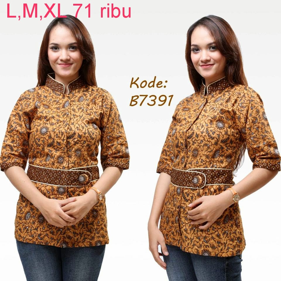  Model Baju Batik Kantor  Model  Baju  Batik 