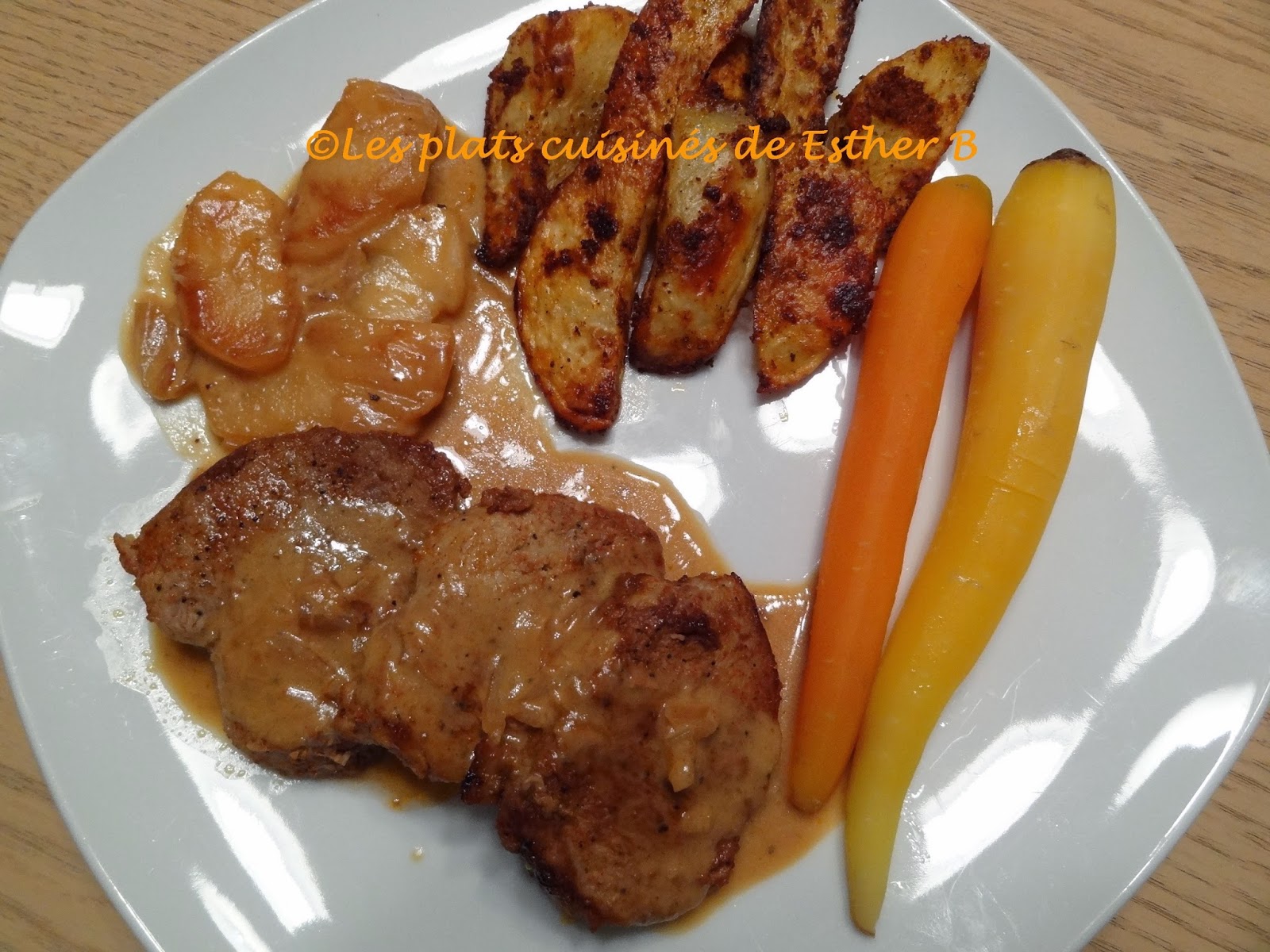 Les plats cuisinés de Esther B: Médaillons de porc, sauce crémeuse aux ...