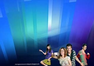 Fundo de tela dos Morangos com Açucar Logotipo da série juvenil em wallpaper Paisagem de Cristal