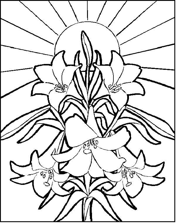 EASTER COLOURING: RELIGIOUS EASTER COLOURING PAGES
