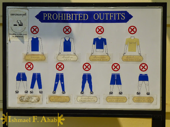 Prohibited clothing in Bangkok Grand Palace
