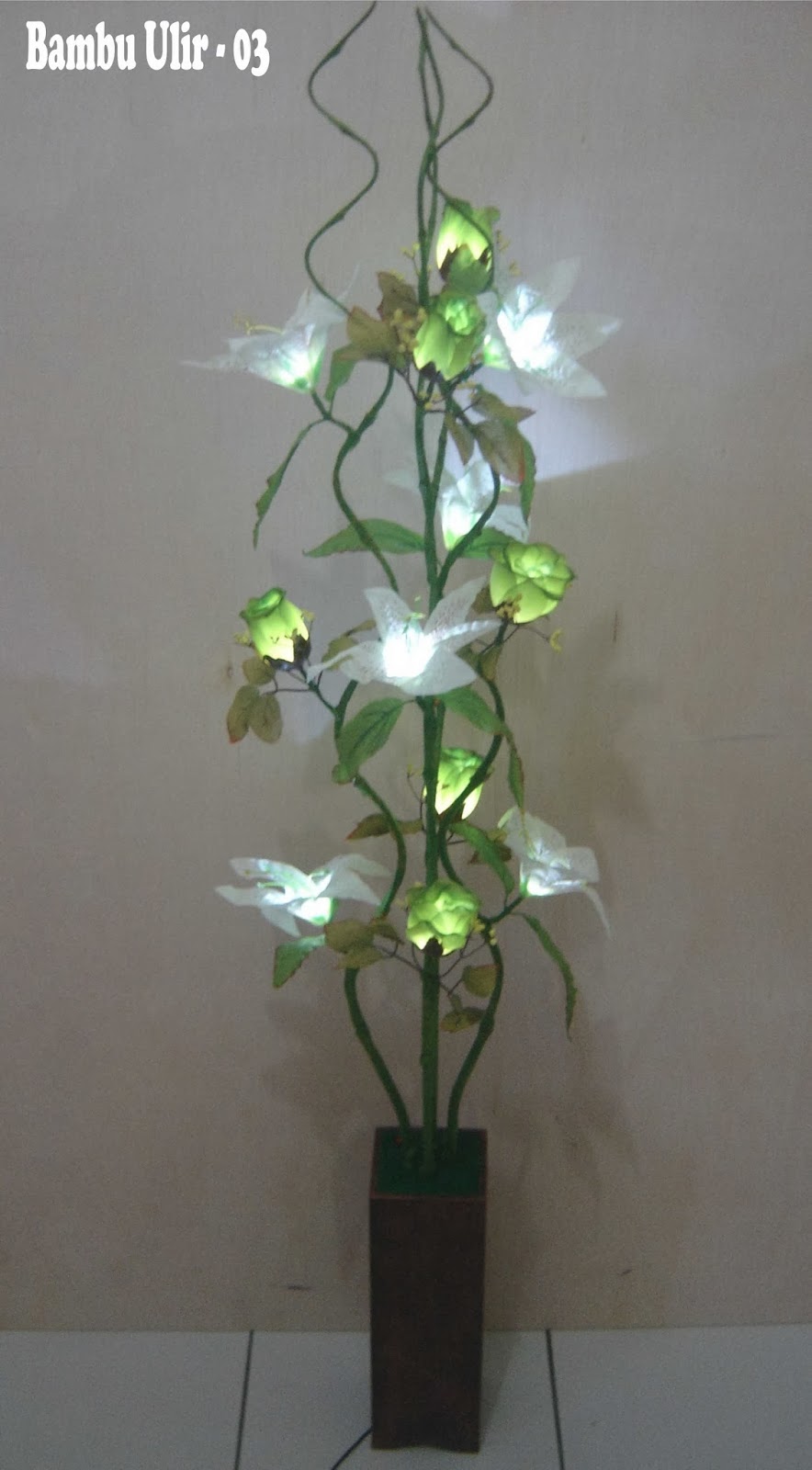 Lampu Bunga  Hias  LamPu BuNGa  Bambu  ULIR 