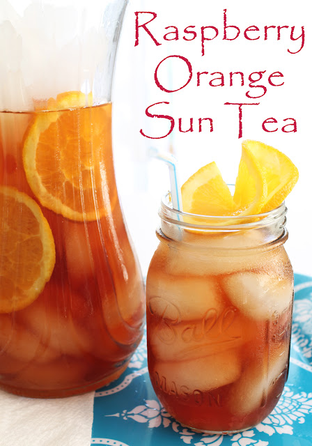 Raspberry Orange Sun Tea