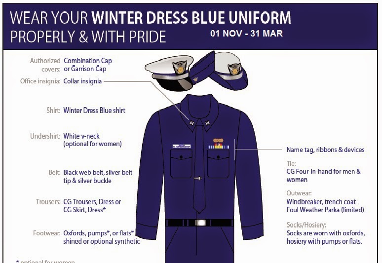 Winter Bress Blue uniform authorized from Nov 1 to March 31 Winter Bress Blue uniform authorized from Nov 1 to March 31