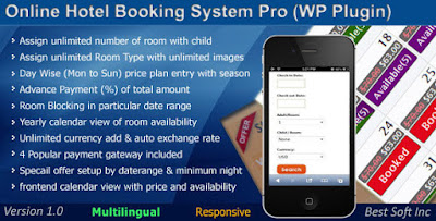 Download Online Hotel Booking System Pro WordPress Plugin