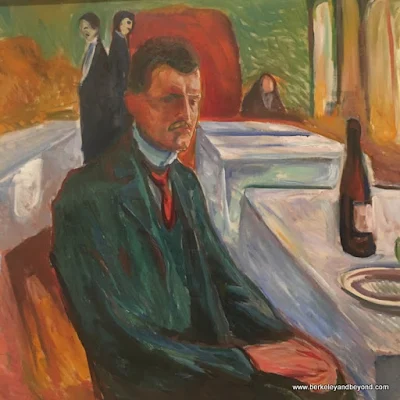 “Self-Portrait with a Bottle of Wine" by Edvard Munch at SFMOMA in San Francisco