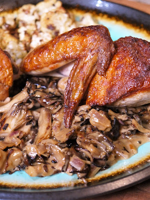 chicken with maitake mushrooms