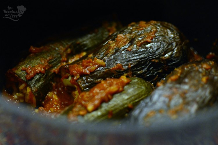 Berenjenas y calabacines con arroz y tomate 03