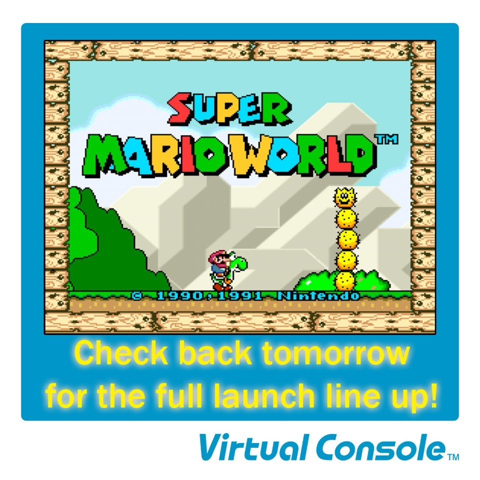 Lista completa com os primeiros games do Virtual Console para Wii U será divulgada amanhã