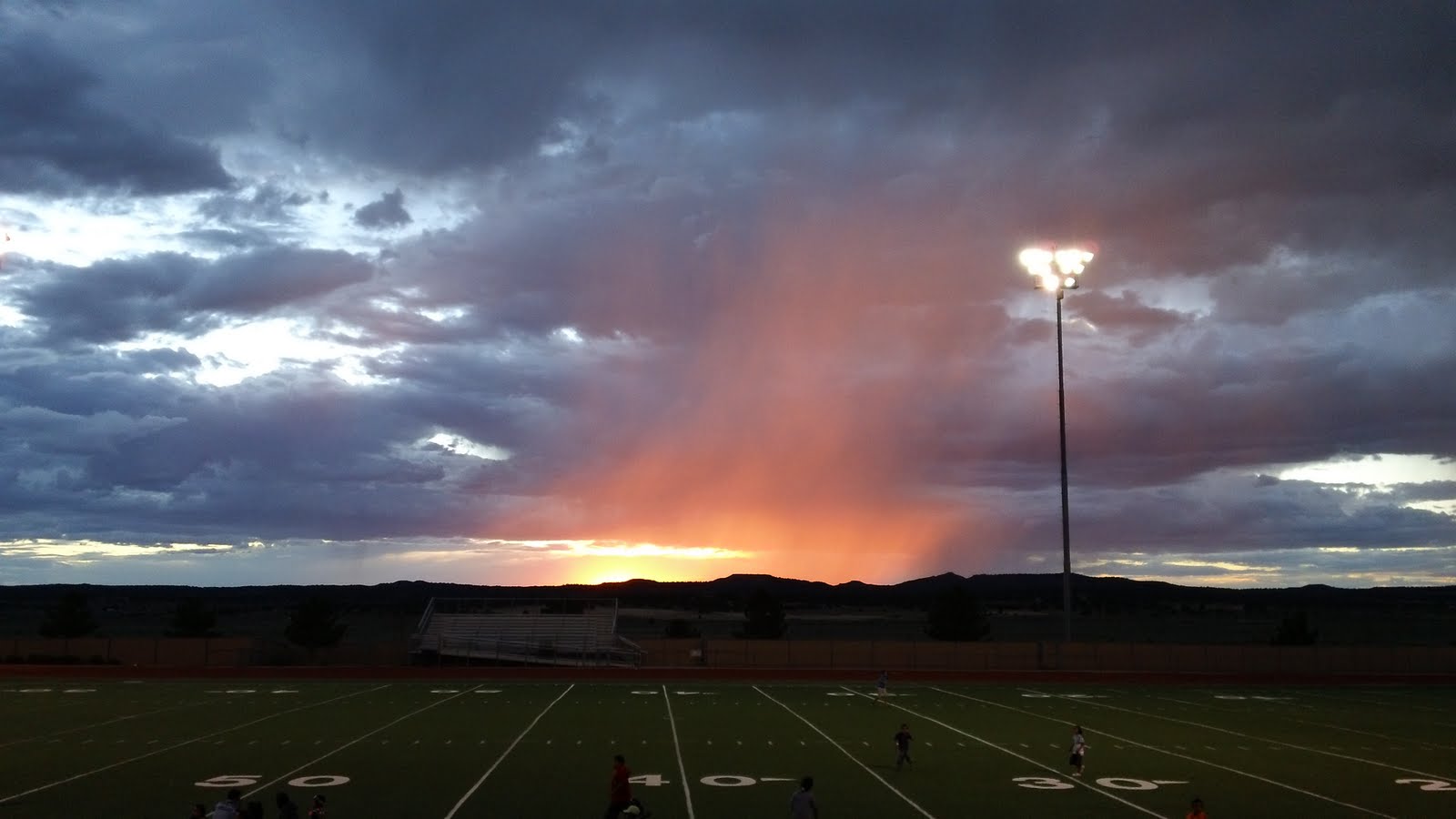 Sunset at Pinon Football Field