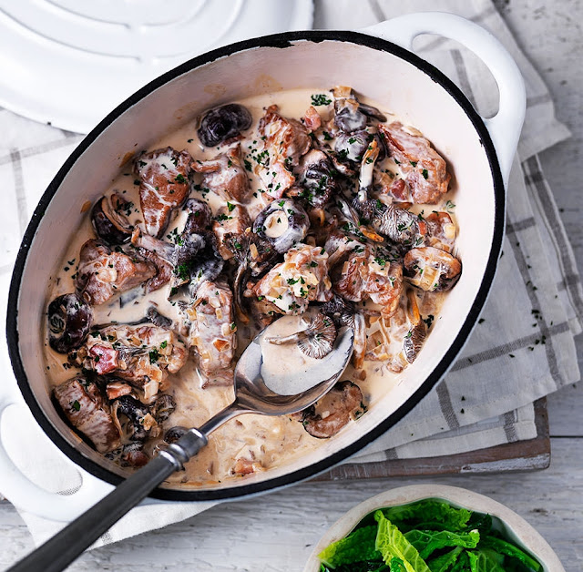 Creamy Pork And Wild Mushroom Casserole Recipe Creamy Pork And Wild Mushroom Casserole Recipe