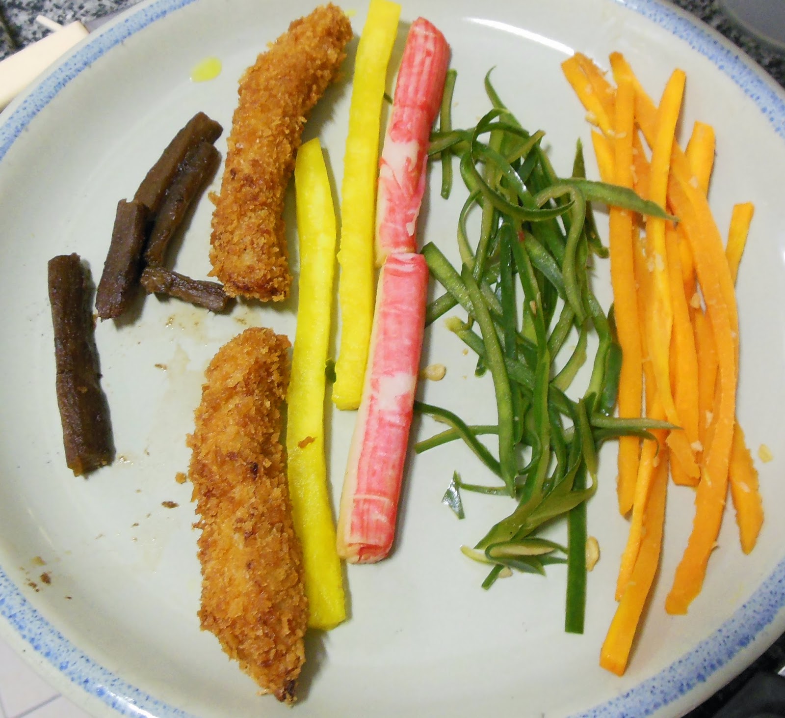 Quer aprender a cozinhar? Coreia Tonkatsu kimbap (돈까스김밥)