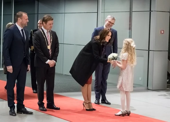 Crown Princess Mary of Denmark attended the TV2 Christmas Show at House of Music in Aalborg