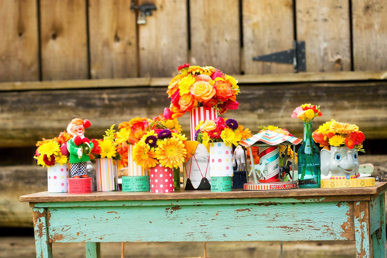 Love Blooms Wedding & Event Design Vintage Carnival Style Shoot