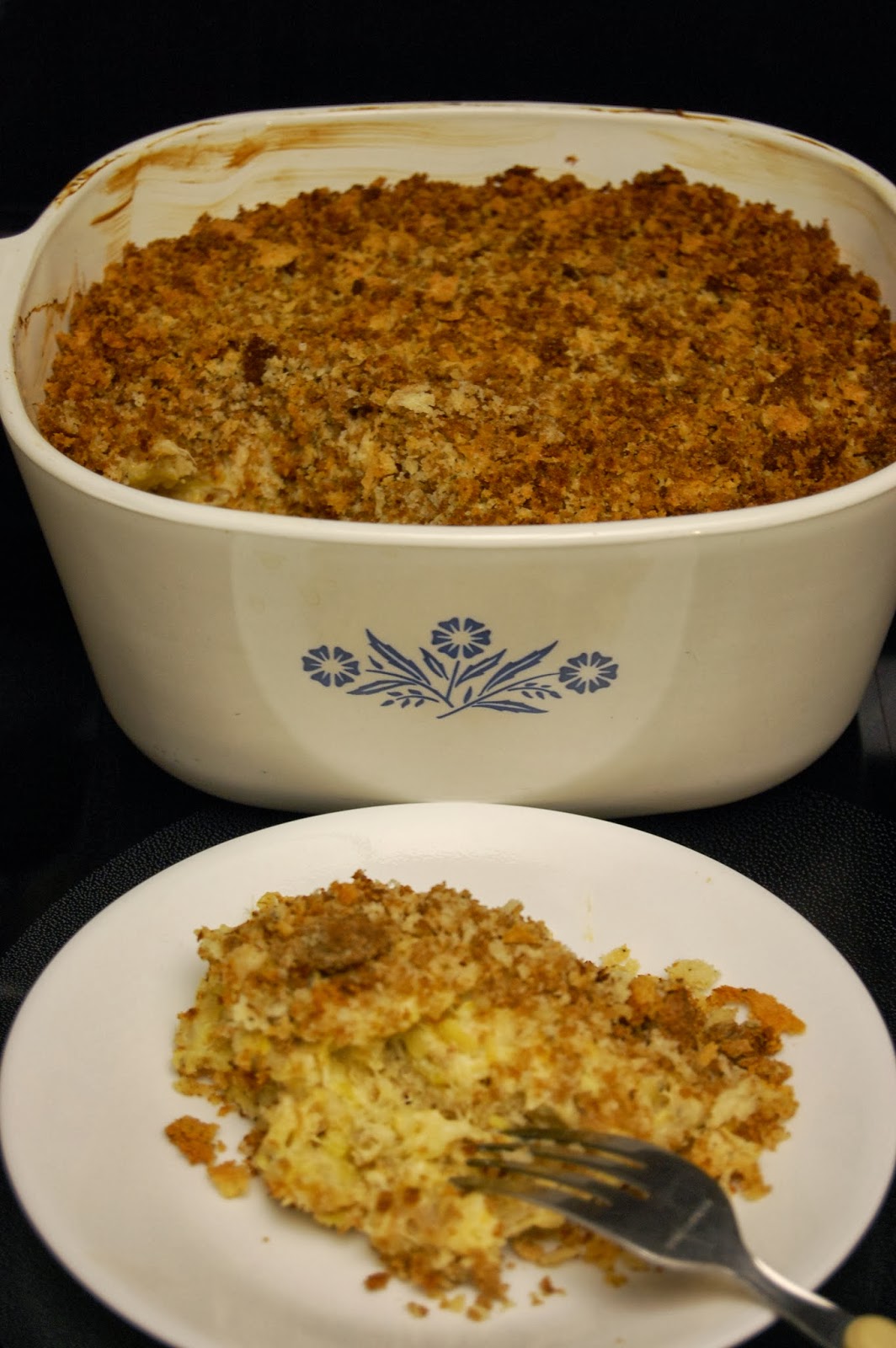 Yum, Let's Eat!: Squash Casserole with Sour Cream and Stuffing Mix