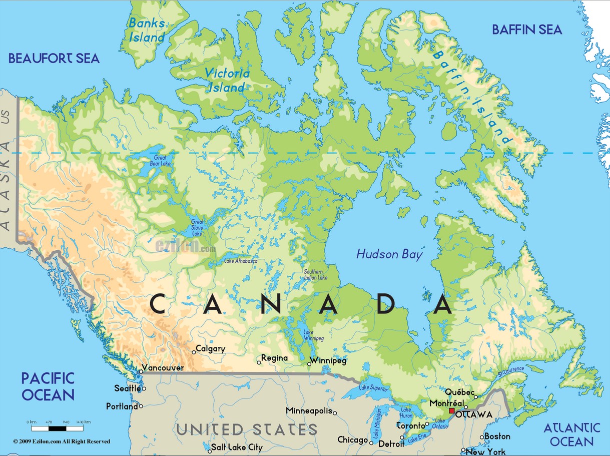 Canada Map, Canada Geography Map World Maps