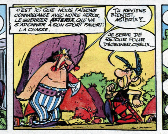 Astérix and Obélix, first ever appearance