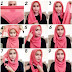 Model Hijab Saudia Segi Empat