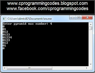 free c programming course: Number Pyramid/Triangle