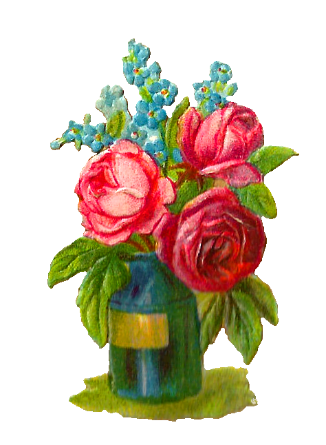 clipart of roses in a vase - photo #36