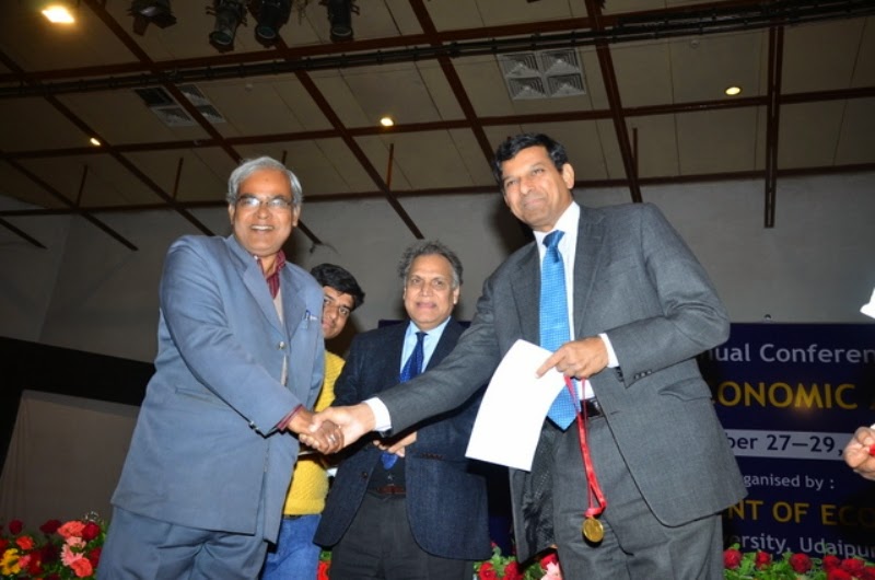Received Gold medal from Dr.Rajan-Governor of RBI,2014