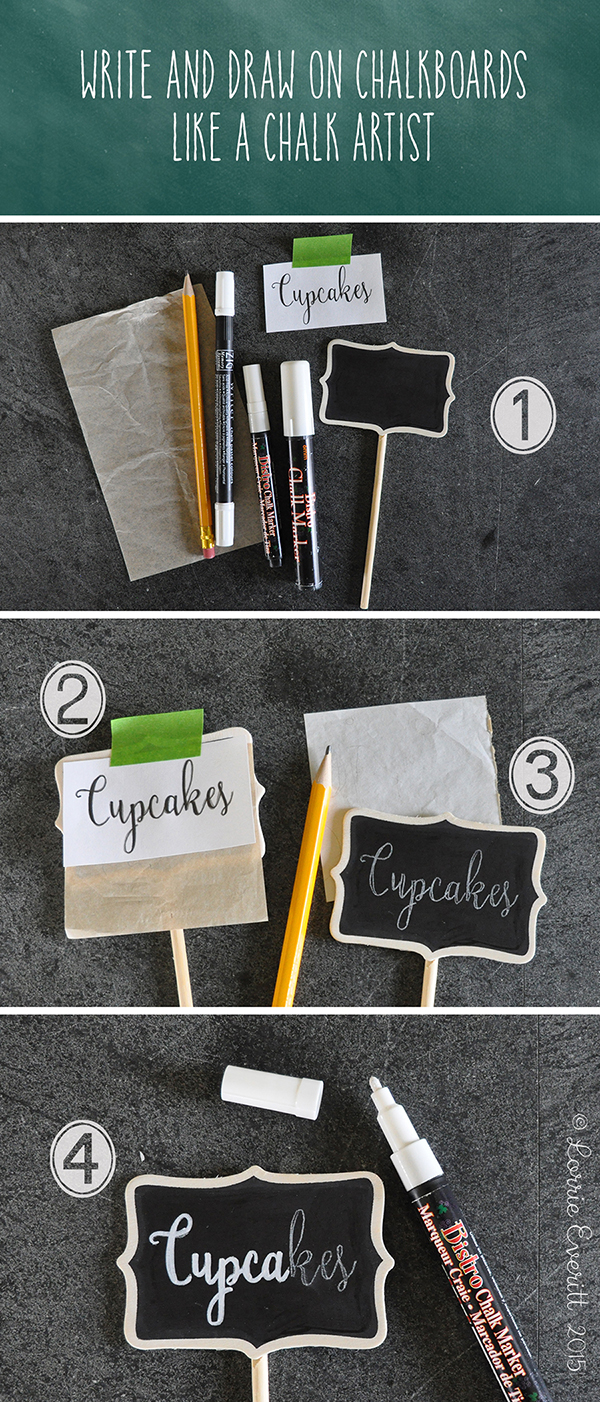 how to write on a chalkboard like a chalk artist | Lorrie Everitt Studio