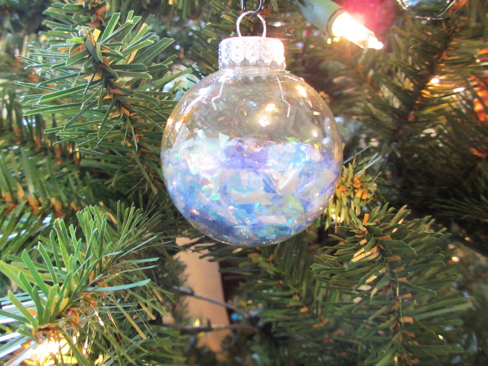 Crafts After College Glitter Christmas Ornaments