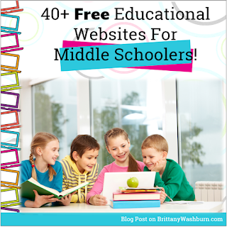 40+ Free Educational Websites For Middle Schoolers!
