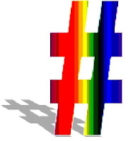 rainbow hashtag image from Bobby Owsinski's Music 3.0 blog