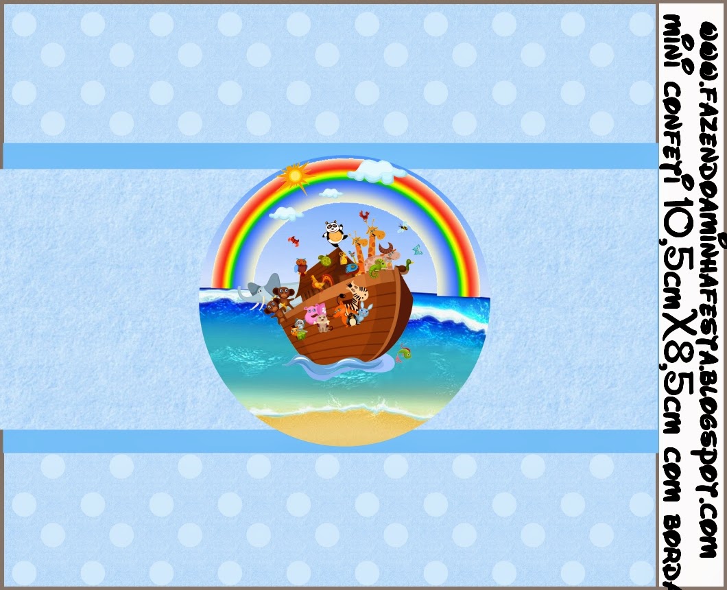 Arca de Noé Celeste: Etiquetas para Candy Bar para Imprimir Gratis. Arca de Noé Celeste: Etiquetas para Candy Bar para Imprimir Gratis.