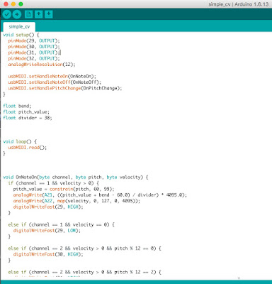 little-scale: Quick and Easy USB MIDI to CV Gate using Teensy 3.6