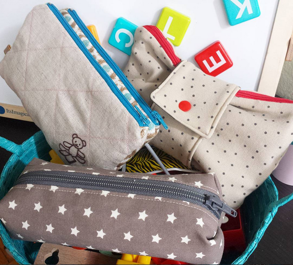 TUTORIAL ESTUCHE Doble Vuelta al cole (Patrón) 