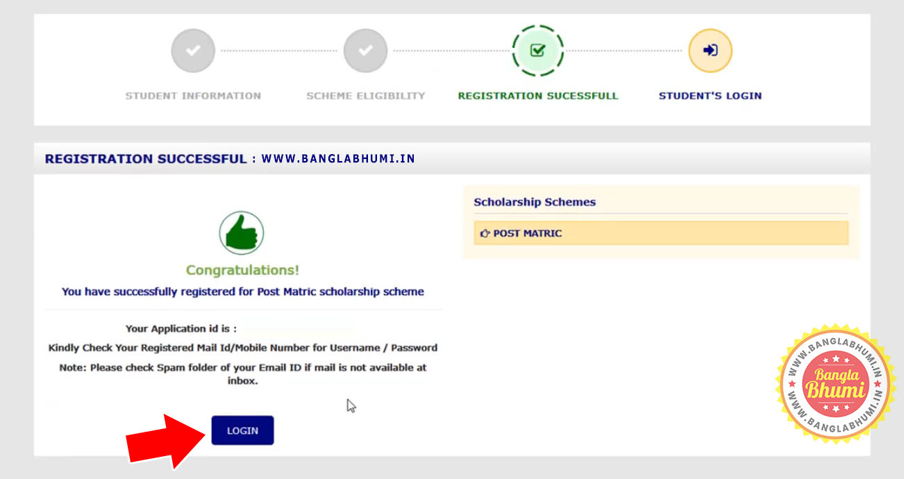 Registration Successful - Online Application Aikashree Scholarship West Bengal Registration Successful - Online Application Aikashree Scholarship West Bengal