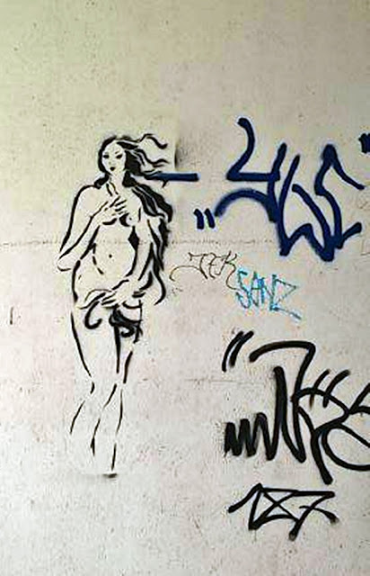 Stencil in der Stresemannstraße