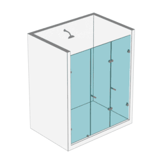 División para Baño Plegable Plana con fijo División para Baño Plegable Plana con fijo
