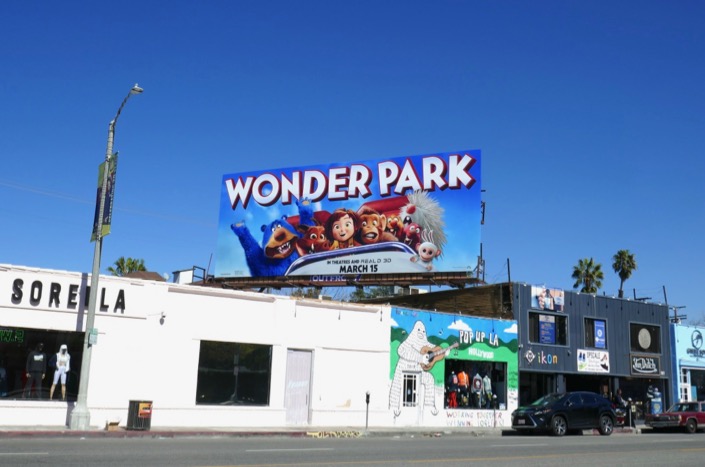 Wonder Park film billboard Melrose Avenue Wonder Park billboard