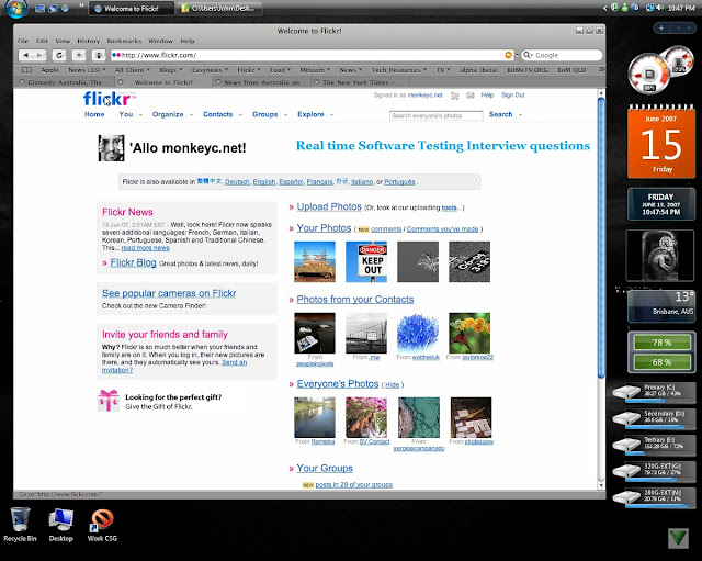 Real Time  Software Testing Interview Questions