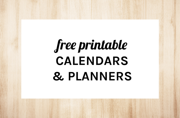 The Ultimate Free Printable Calendars & Planners by Eliza Ellis
