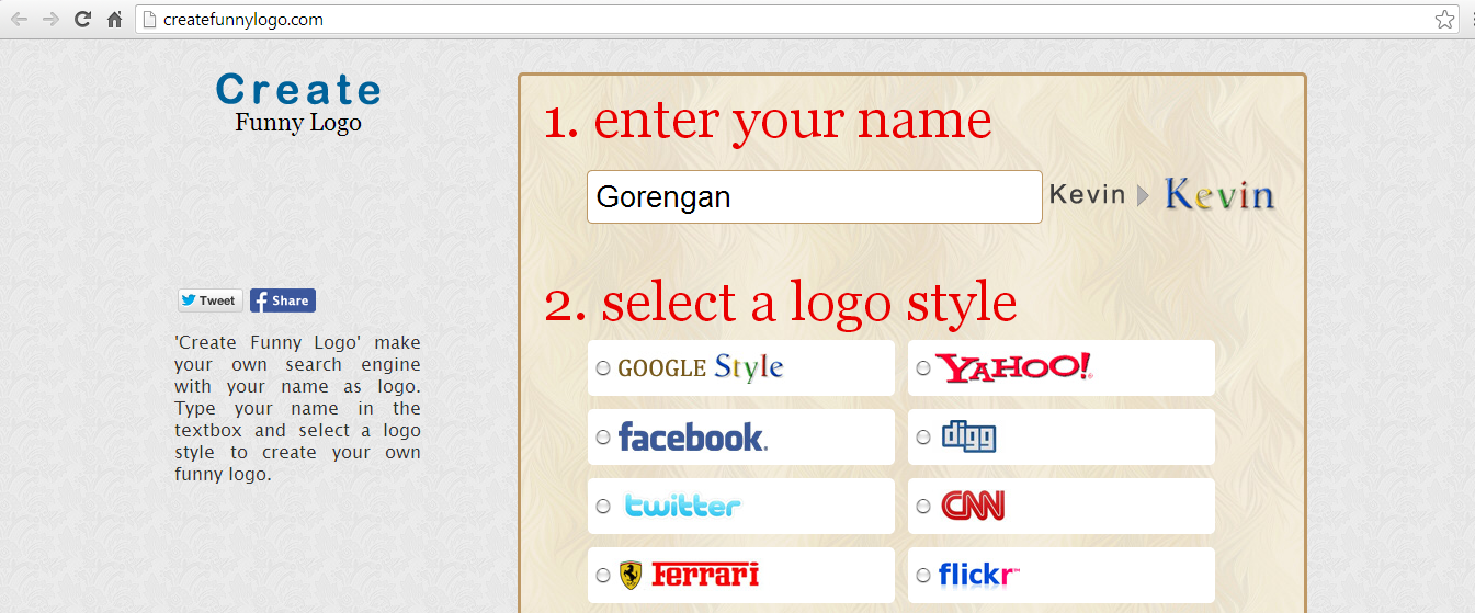 Enter your first name. Enter your name.